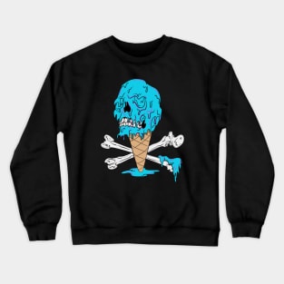 Melting Ice-Cream Screaming Skull Crewneck Sweatshirt